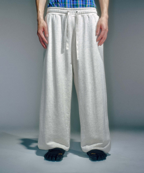 MEN WORKSHOP WASHING JOGGER PANTS OATMEAL