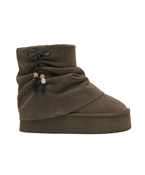 GATHERED MAXI FOLDED BOOTS SHORT - 2 colors