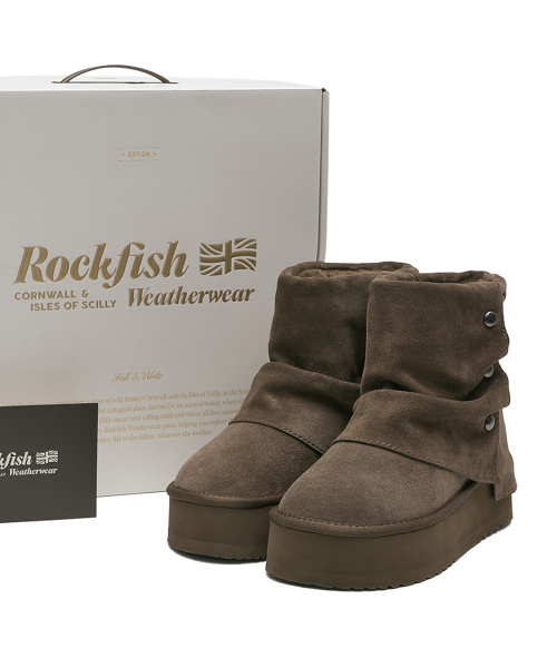 STUD MAXI FOLDED BOOTS SHORT - 2 colors