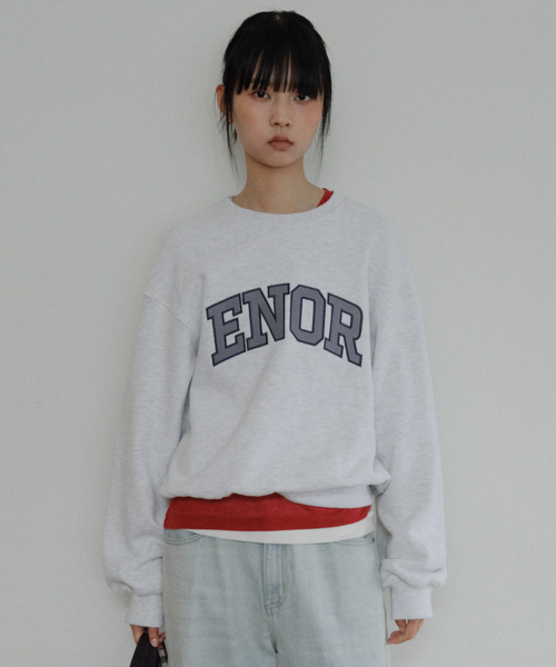 [CORE] ENOR CORE SWEATSHIRT - LIGHT GREY