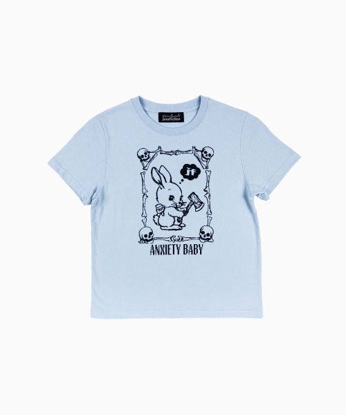 ANXIETY BABY MINI TEE (BABY BLUE)