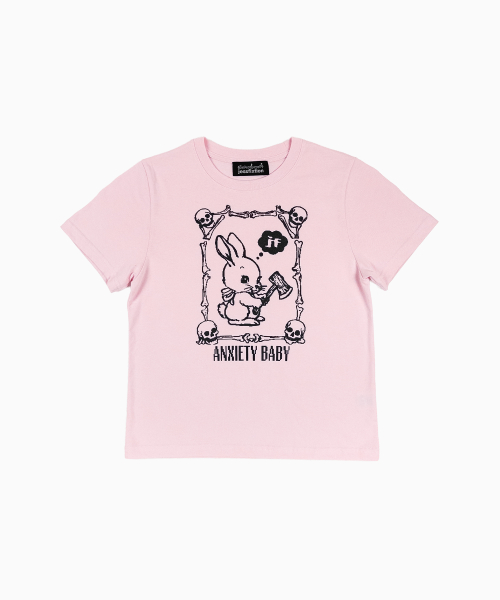 ANXIETY BABY MINI TEE (BABY PINK)