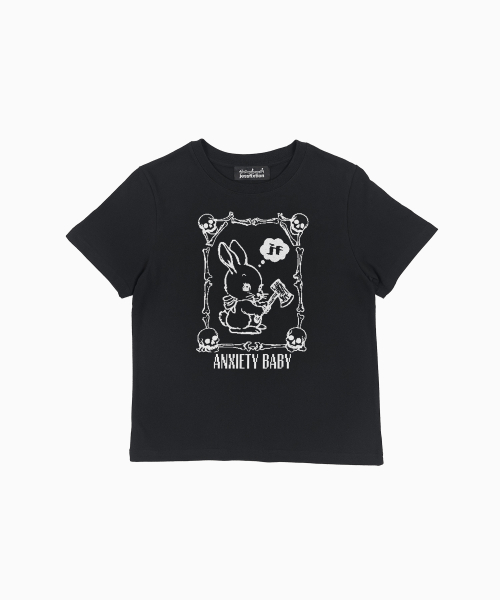 ANXIETY BABY MINI TEE (BLACK)