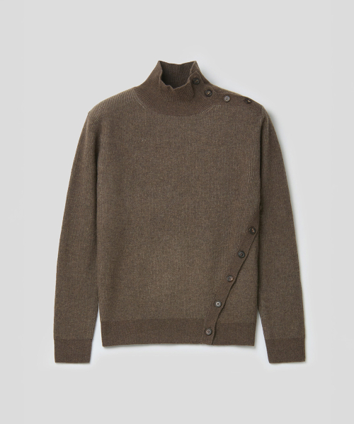 OBLIQUE TURTLENECK (BROWN)