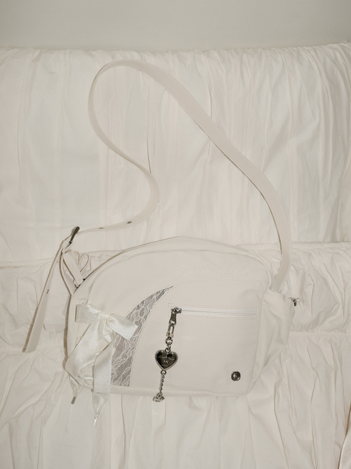 Romantique sneaker crossbody bag_ivory