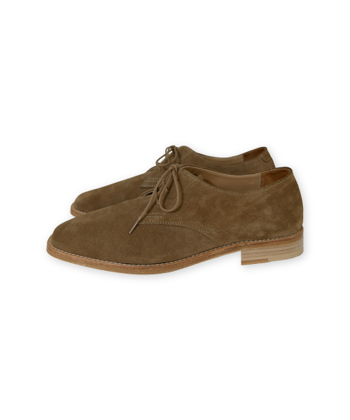 Suede Derby Shoes, Brown Suede