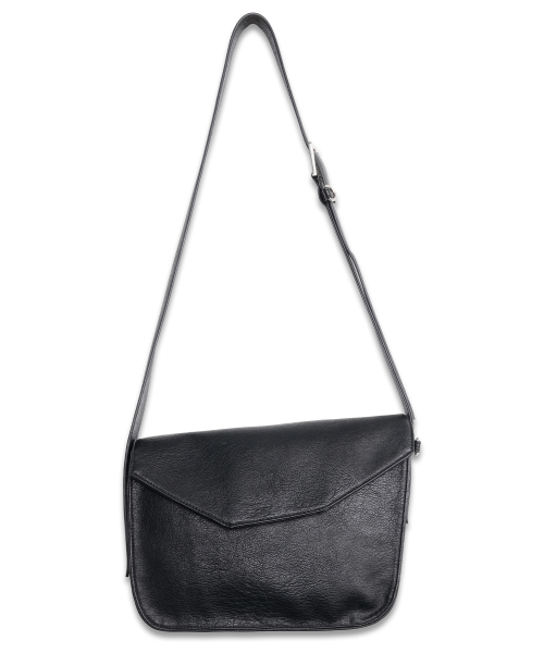 Kanon Soft Leather Shoulder Bag BLACK