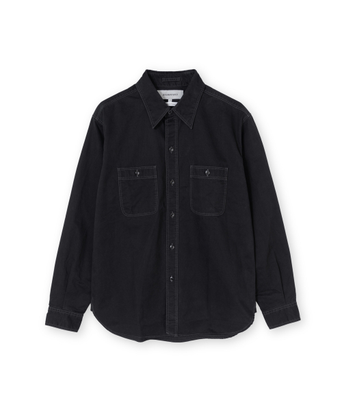 Washed Work Shirt, Black
