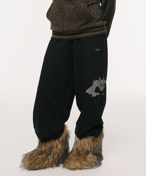 EMBLEM PRINTING JOGGER PANTS CAMO