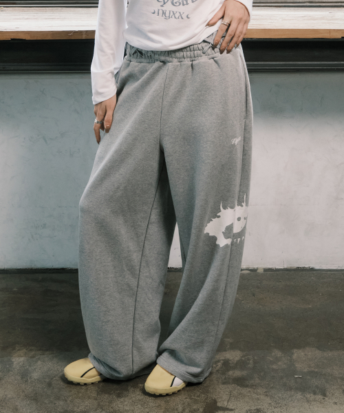 EMBLEM PRINTING JOGGER PANTS CAMO