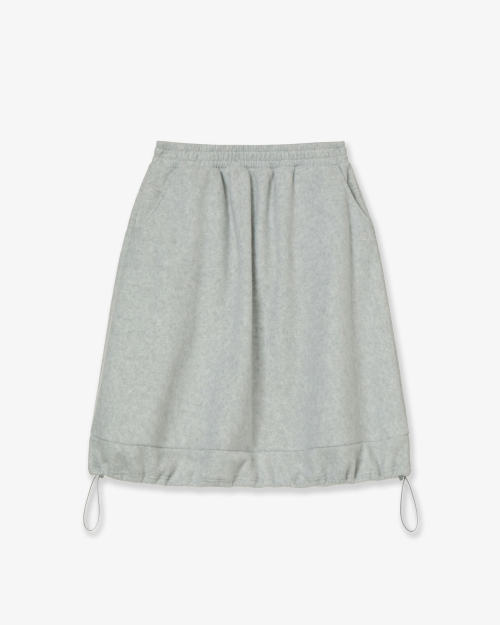 BALLOON FLEECE SKIRT [LIGHT GREY]