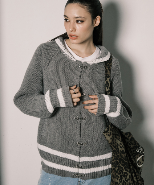 LATCH COWICHAN CARDIGAN GREY