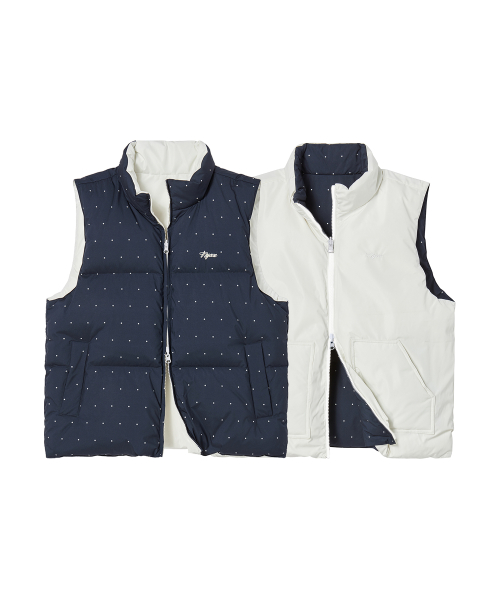 CURVE LINE COLLARED DOWN PUFFER SKY BLUE