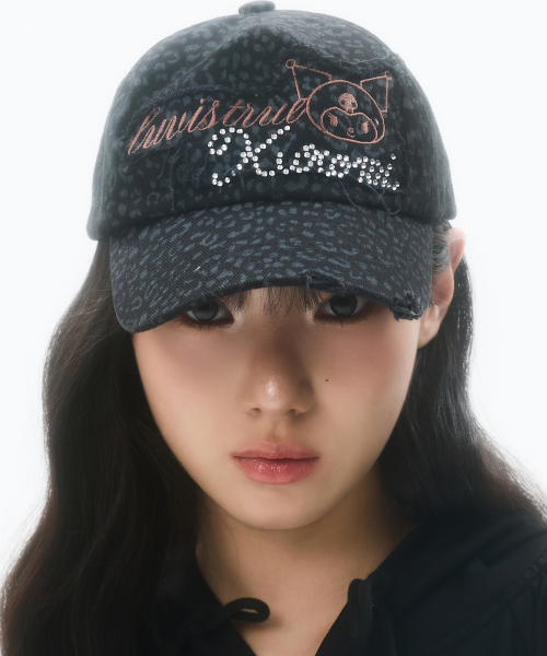 [KUROMI] PATCH BALL CAP(BLACK)