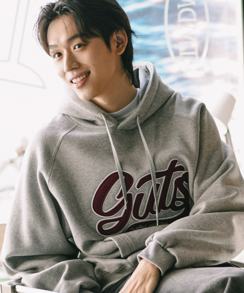 Felt Line Hoodie Gray JIHD2667
