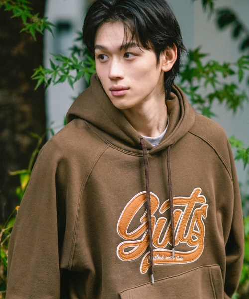 Felt Line Hoodie Brown JIHD2667