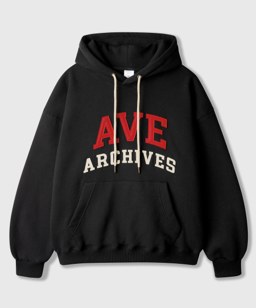 Authentic Archives Hoodie Black KJHD2666