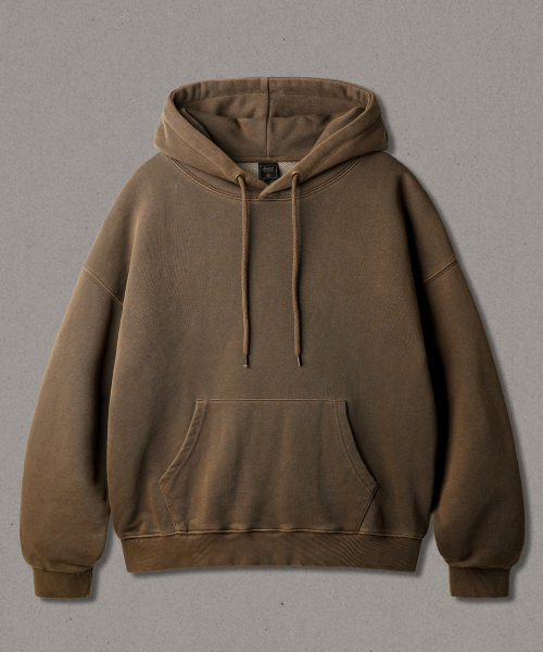 Siena Blur Pigment Hoodie Brown ISHD2670