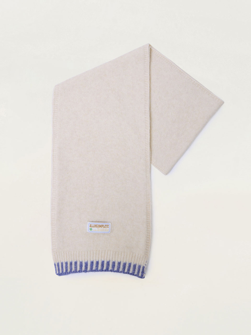 Piano Knit Muffler (Ivory)