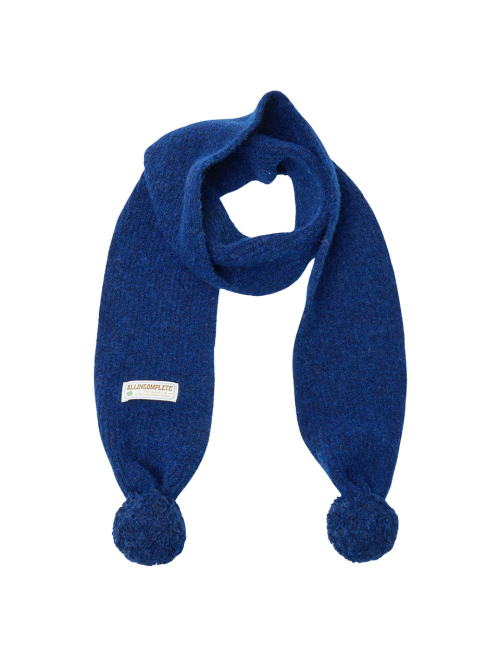 Marble Knit Mini Muffler (Blue)