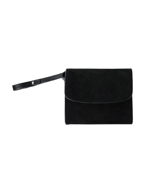 Lunar Suede Card Wallet (Black)