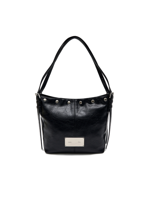 MATIN STUD POINT SMALL SHOULDER BAG IN BLACK
