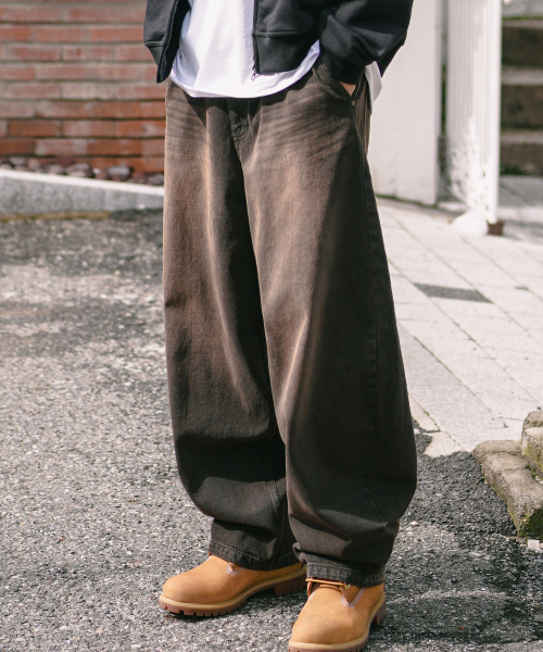 Phase Balloon Denim Pants Vintagebrown KJLP2681