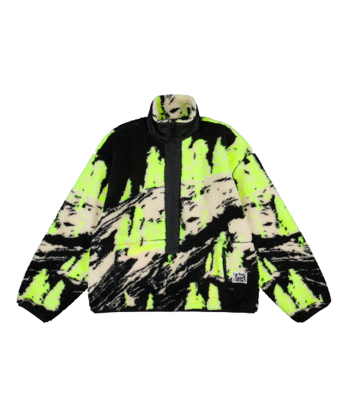 TWD Half zipped Technical Fleece in black