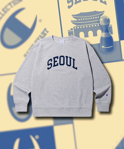 C로고 루즈핏 시티 스웨트셔츠 SEOUL