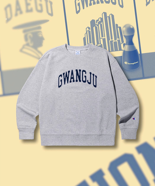 C로고 루즈핏 시티 스웨트셔츠 GWANGJU