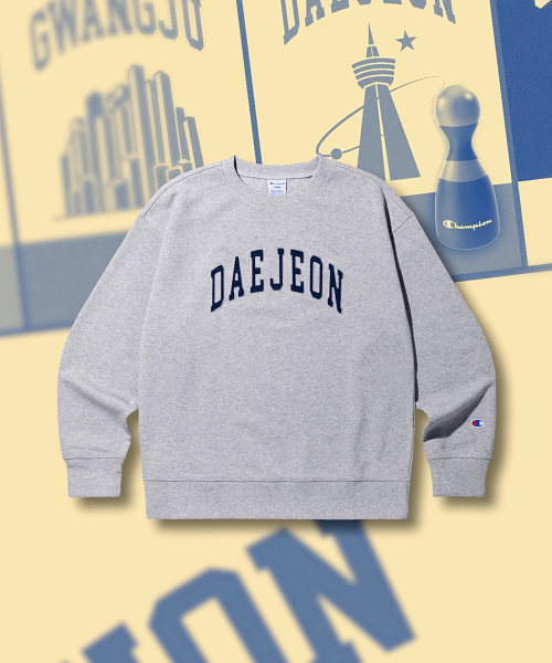 C로고 루즈핏 시티 스웨트셔츠 DAEJEON