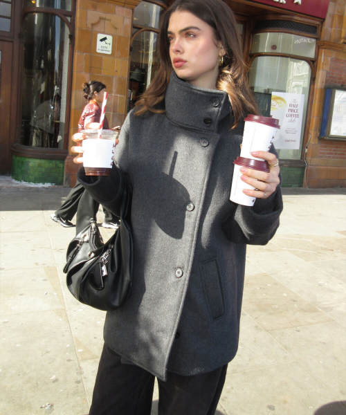 Double Breasted Coat (grey)