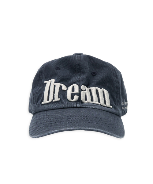 DREAM wrinkled ball cap in navy blue
