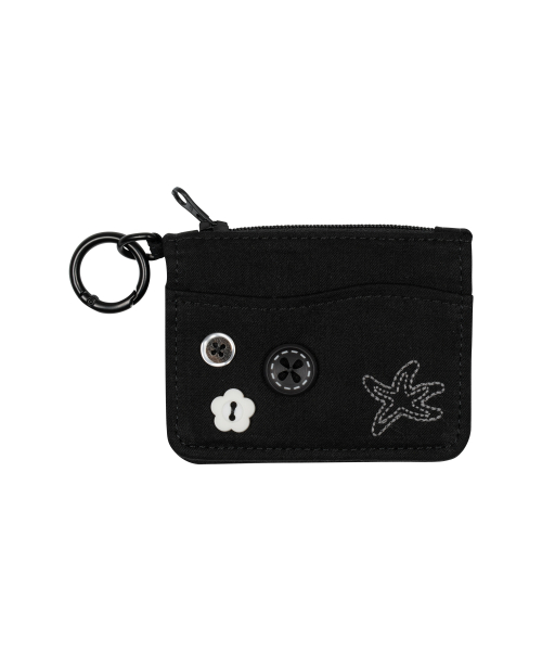 TCM button card wallet (black)