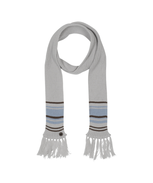 TCM mini logo button color muffler (light grey)