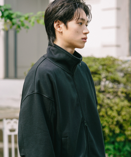 Dayve Terry Full Zip Up Jacket Black SJOT2675