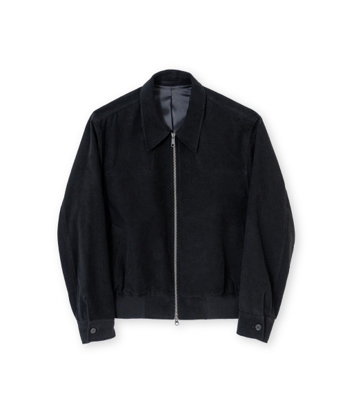 Moleskin Blouson, Black