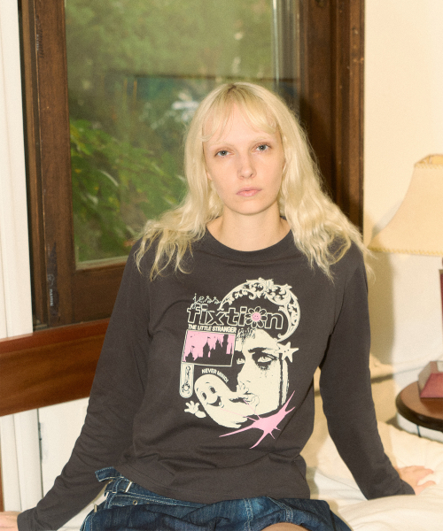 NEVER MIND! LONG SLEEVE (CHARCOAL)