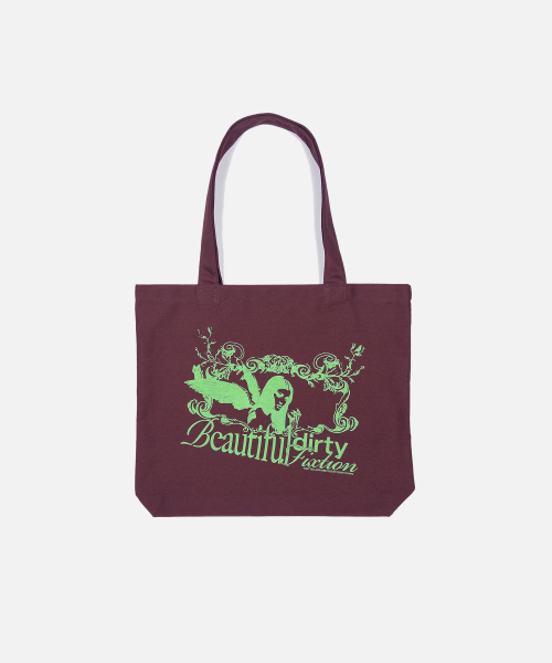 BEAUTIFUL DIRTY ANGEL TOTE BAG (BURGUNDY)