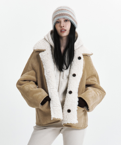 C FUR REVERSIBLE MUSTANG_BEIGE