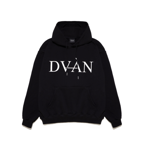 DVAN WHITE BIG NEON SIGN HOODIE
