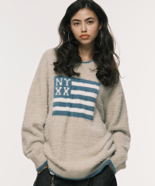 NYX FLAG KNIT BEIGE