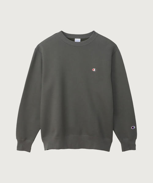 C로고 레귤러핏 크루넥 스웨트셔츠 Dark Grey