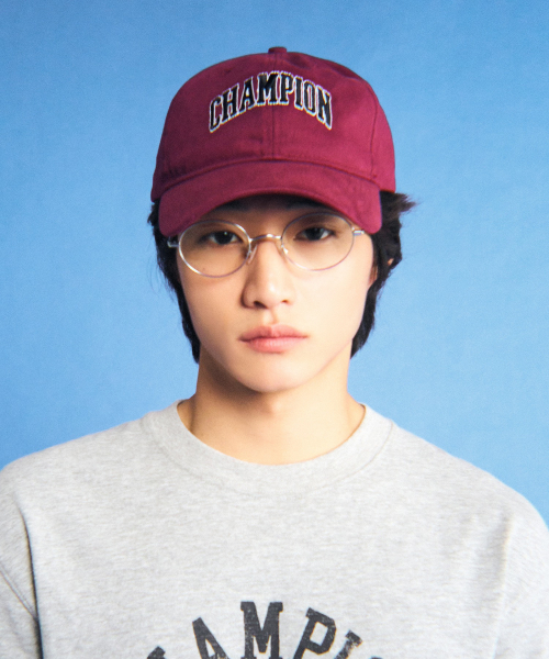 아치 로고 볼캡 Burgundy