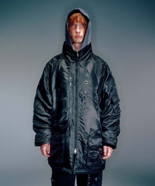 MEN PETER MILITARY PARKA JUMPER BLACK