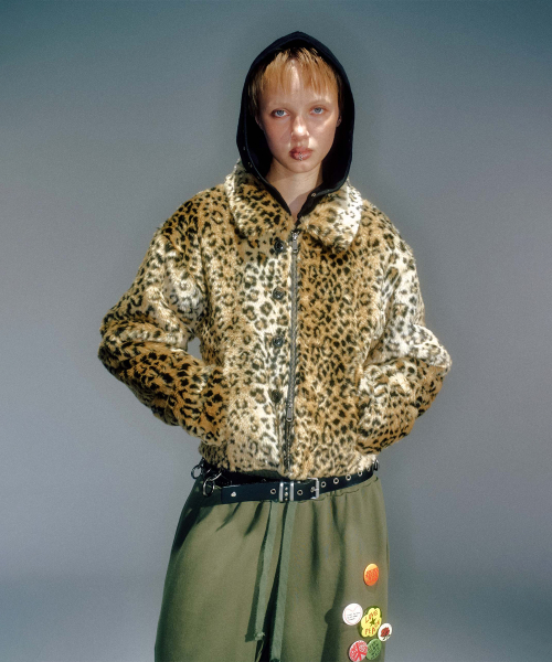 MAGGIE LEOPARD FUR JACKET