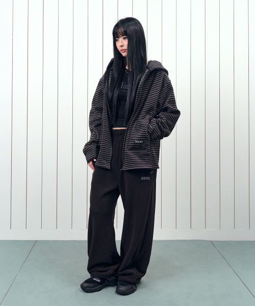 MIA FLEECE PANTS / BLACK