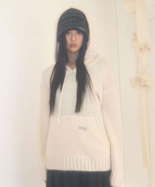 POPO HOOD KNIT / IVORY