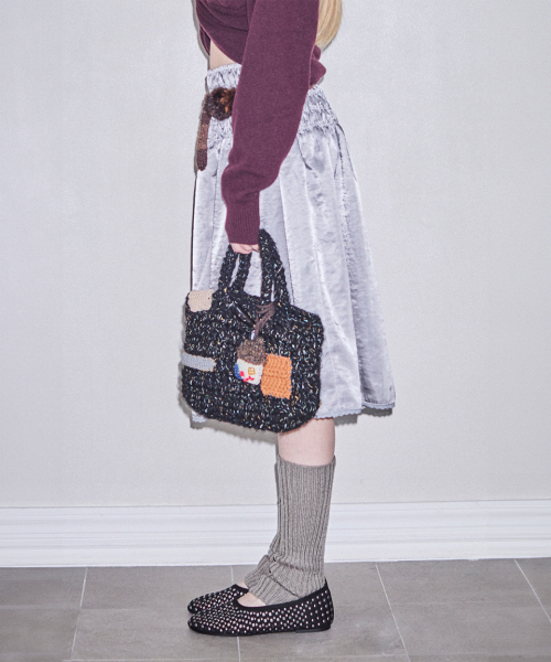 Coco Tote 32 Knit_RIBTX25641BKX