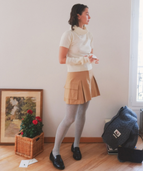 Pocket Skirt_Beige